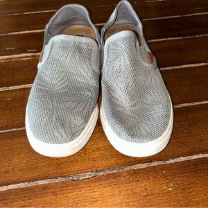 OluKai Light‎ Gray Mesh Slip-On Shoes